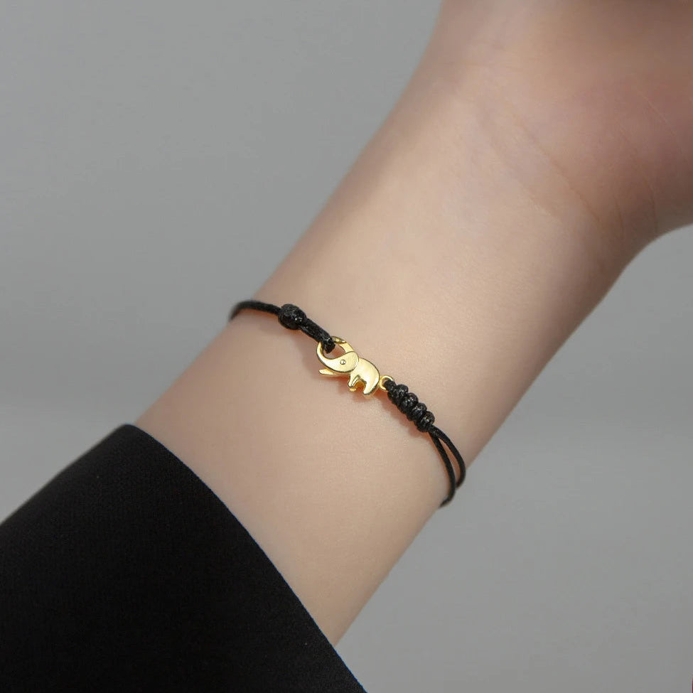 Bracelet Bouddhiste avec Eléphant noir