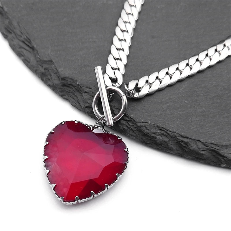 Collier Ras de Cou avec Pendentif Coeur 3