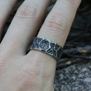 Bague Runique Style Viking Homme 1