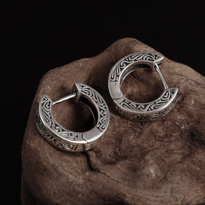 Boucles d'Oreilles Creoles Viking Nordique1