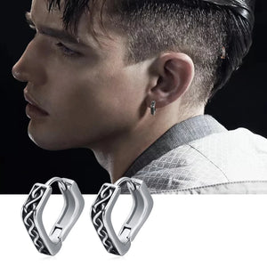 Boucles d'Oreilles Geometrique Viking Homme