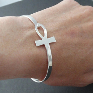 Bracelet Egyptien Femme ankh argent