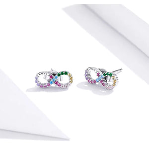 Boucles D'Oreilles Infini Multicolore