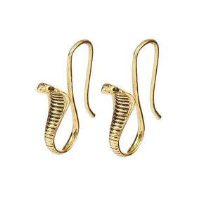 Boucles d'Oreilles Egypte Cobra or