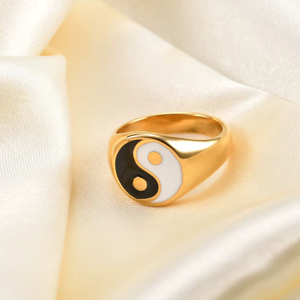 Yin Yang Zegelring