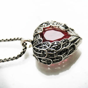 Pendentif Cœur Rubis - Exception®