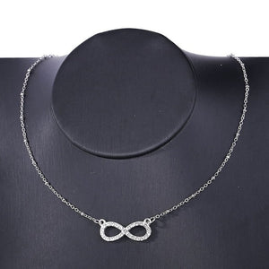 Collier Symbole Infini Pendentif Femme argent