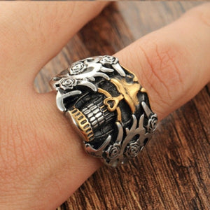 Bague Tête de Mort Argent & Or