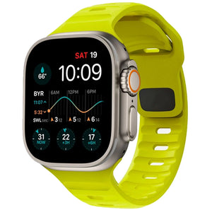 Bracelet Apple Watch en Silicone Chirurgical jaune