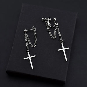 Boucles D'Oreilles Croix Rock