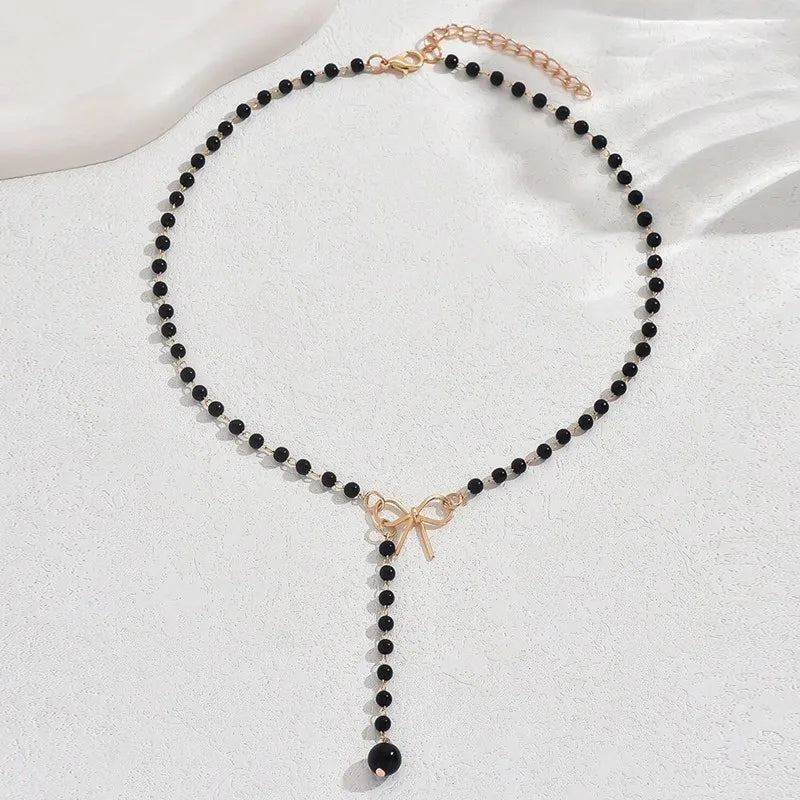 Ketting met Parel en Knoop Hanger 