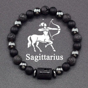 4Bracelet Perles Signe du Zodiaque 12 Constellations sagittaire