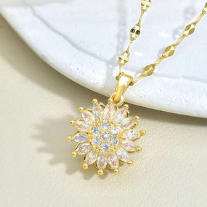 Collier Tournesol Rotatif