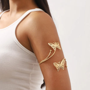 Bracelet de Bras Élégant - Bijou de Biceps et Ornement de Haut de Bras Chaîne Femme