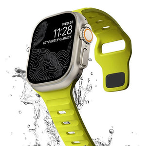 Bracelet Apple Watch en Silicone Chirurgical jaune