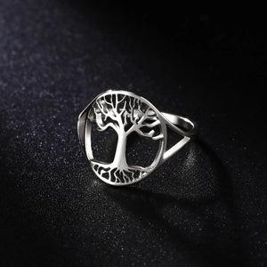 Bague Anneau Arbre de Vie pour Femme argent