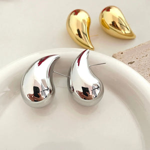 Grandes Boucles Clou d'Oreilles Goutte d'Eau or