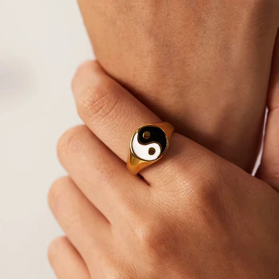 Yin Yang Zegelring