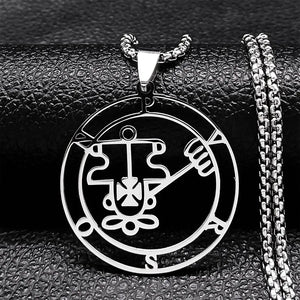 Collier Satanique Pendentif Esprit Démoniaque purson