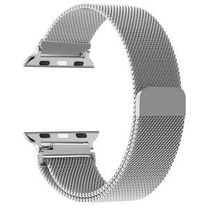 Bracelet Apple Watch Magnétique en Acier argent