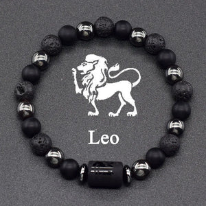 Bracelet Perles Signe du Zodiaque 12 Constellations lion