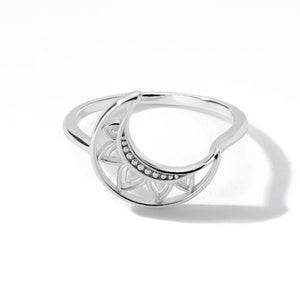 Bague Lune  Astres Femme argent