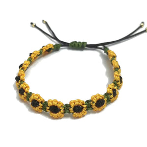 Bracelet Gourmette Fleur de Tournesol