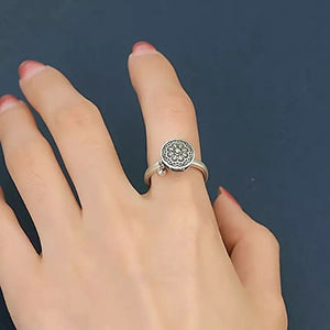 Bague Bouddhiste Fleur de Lotus Argent