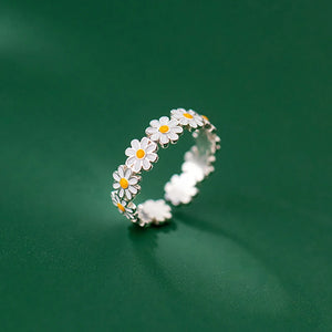 Bague Anneau Fleurs de Marguerite