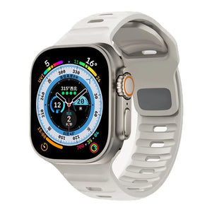 Bracelet Apple Watch en Silicone Chirurgical beige