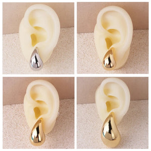 Boucles d'Oreilles Clou Goutte d'Eau or