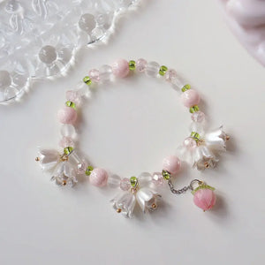 Bracelet Gourmette Fleurs de Tulipe