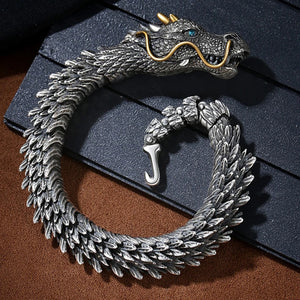 Bracelet Gourmette Bouddhiste Dragon