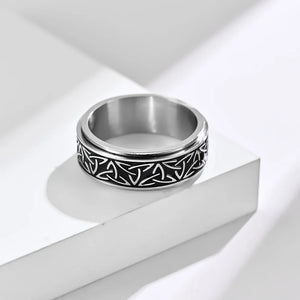 Bague Anti-Stress Viking Homme Femme argent