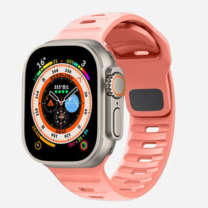 Bracelet Apple Watch en Silicone Chirurgical rose