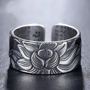 Bague Fleur de Lotus Bouddhiste