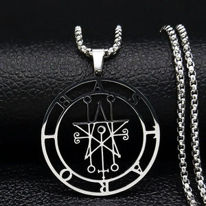 Collier Pendentif Sigil de Démon argent