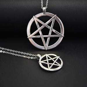 Collier Pendentif Sorcellerie Wiccan Pentacle