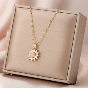 Collier Pendentif Fleur de Marguerite