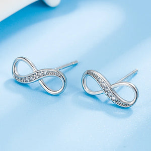 Boucles D'Oreilles Infini Zircon