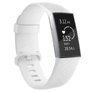 Bracelet Montre Fitbit Charge 3 & Charge 4 blanc