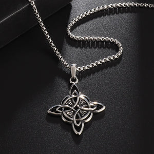 Collier de Protection Noeud de Sorcière Pendentif Wiccan