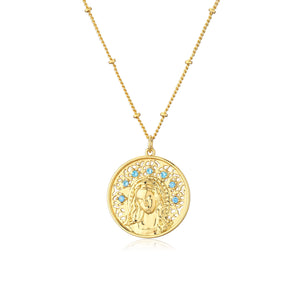 Collier De la Vierge Marie Pendentif Chrétien or