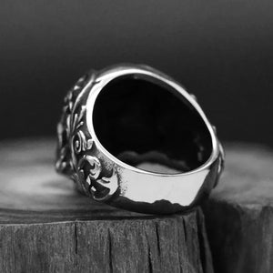 Bague Tête de Mort Acier sans couronne