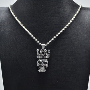 Collier Tête de Mort Couronne