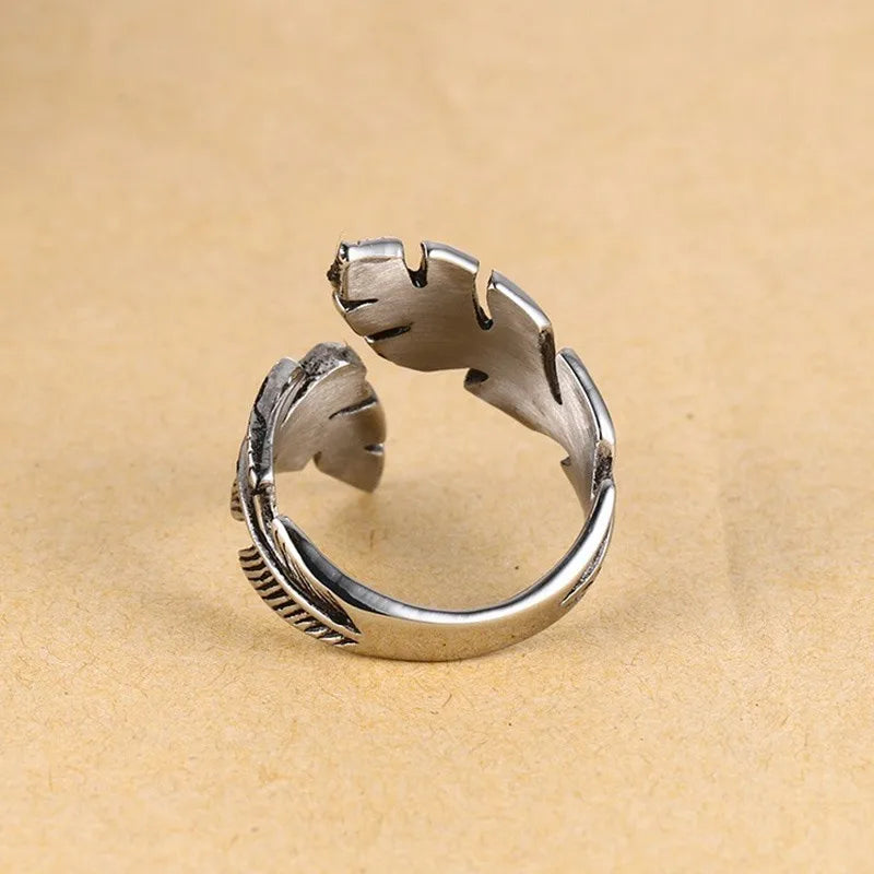 Verstelbare ring met zilverkleurige veer
