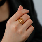 Bague Anneau Arbre de Vie pour Femme Or