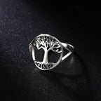 Bague Anneau Arbre de Vie pour Femme argent