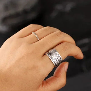 Bague Anneau avec Poissons de Style Ethnique
