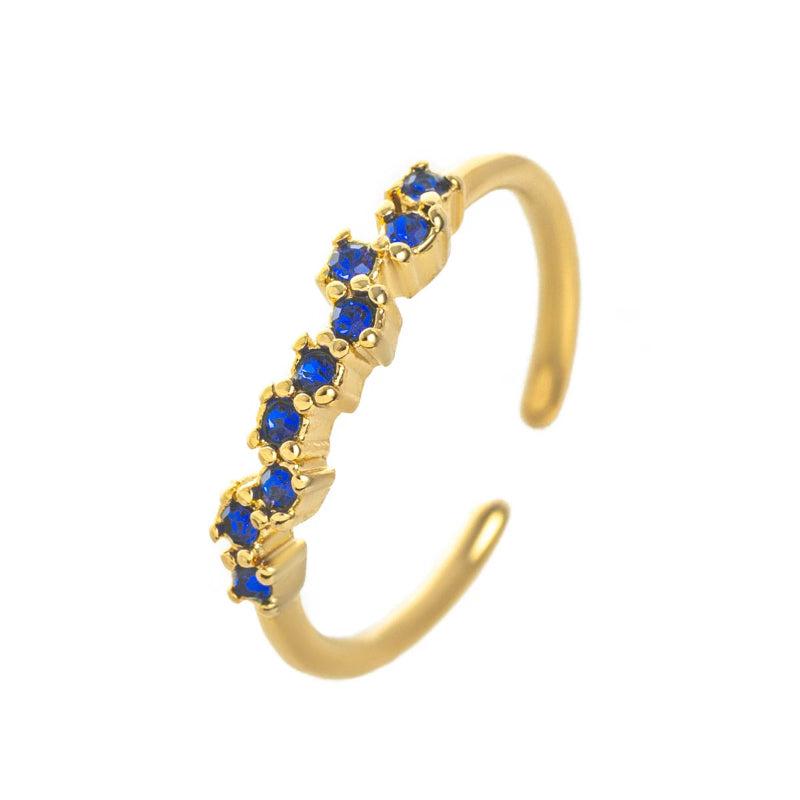 Bague Anneau avec Zircon Pierre de Naissance